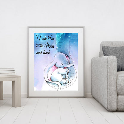 White Elephant - Full Round Drill Diamond Painting 30*40CM
