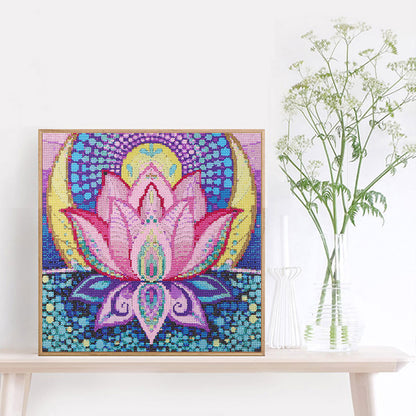 Lotus - Special Shaped Drill Diamond Paiting 40*40CM