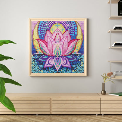 Lotus - Special Shaped Drill Diamond Paiting 40*40CM
