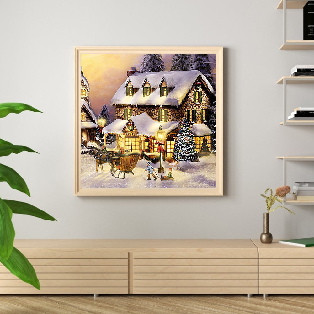 House Scenery - Full Round Drill Diamond Painting 40*40CM
