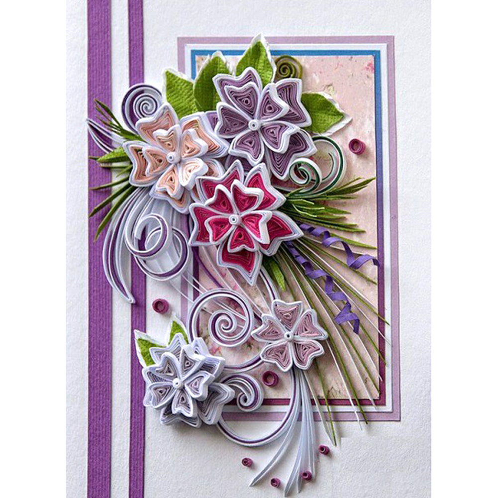 Paper Quilling - Full Round Drill Diamond Painting 30*40cm