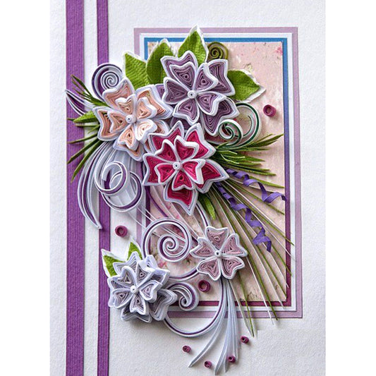 Paper Quilling - Full Round Drill Diamond Painting 30*40cm
