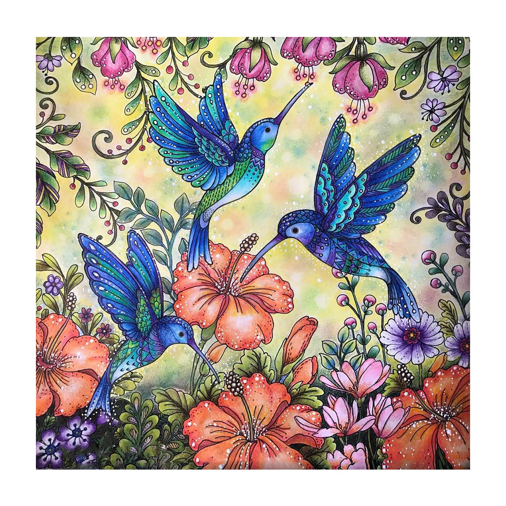 Bird - Full Round Drill Diamond Painting 30*30CM