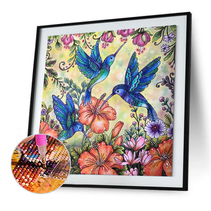 Bird - Full Round Drill Diamond Painting 30*30CM