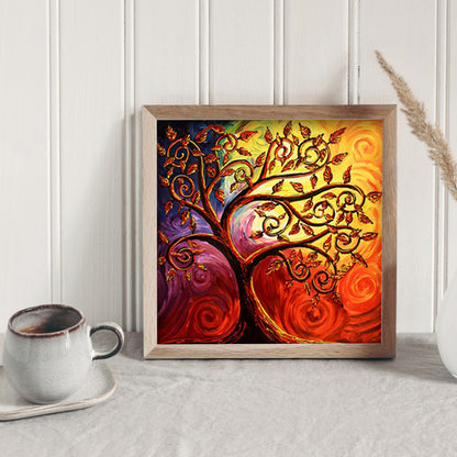 Tree - Full Round Drill Diamond Painting 30*30CM