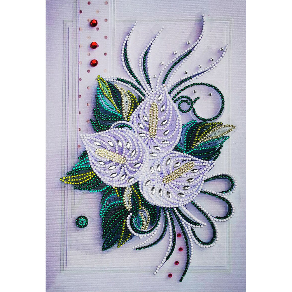 Flowers - Special Shaped Drill Diamond Paiting 30*40CM
