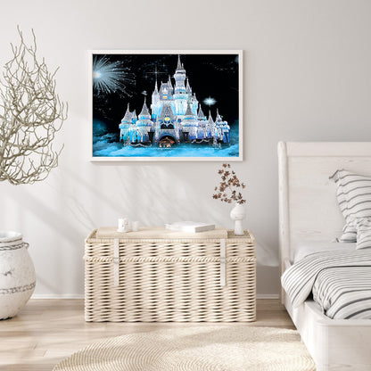 Ice Castle - Full Round Drill Diamond Painting 40*30CM