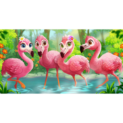 Flamingo - Full Round Drill Diamond Painting 60*30CM