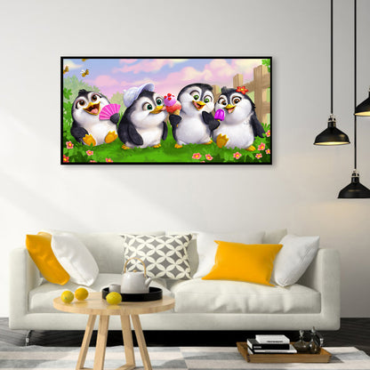 Penguin - Full Round Drill Diamond Painting 60*30CM