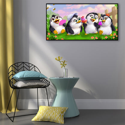 Penguin - Full Round Drill Diamond Painting 60*30CM