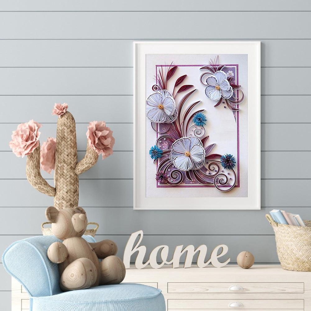 Paper Quilling - Full Round Drill Diamond Painting 30*40cm