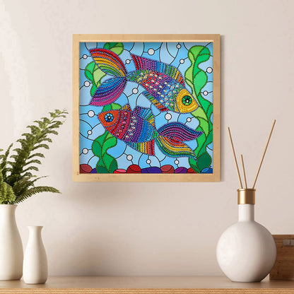 Fish - Special Shaped Drill Diamond Paiting 30*30CM