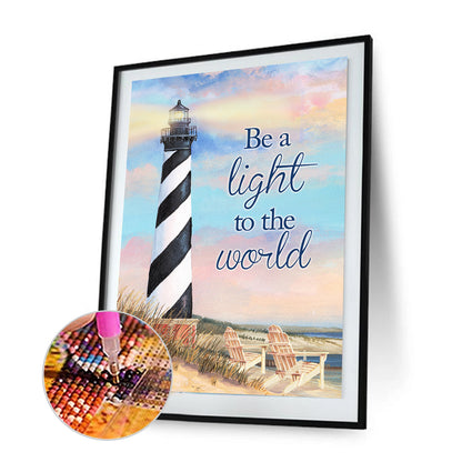 Lighthouse - Full Round Drill Diamond Painting 30*40CM