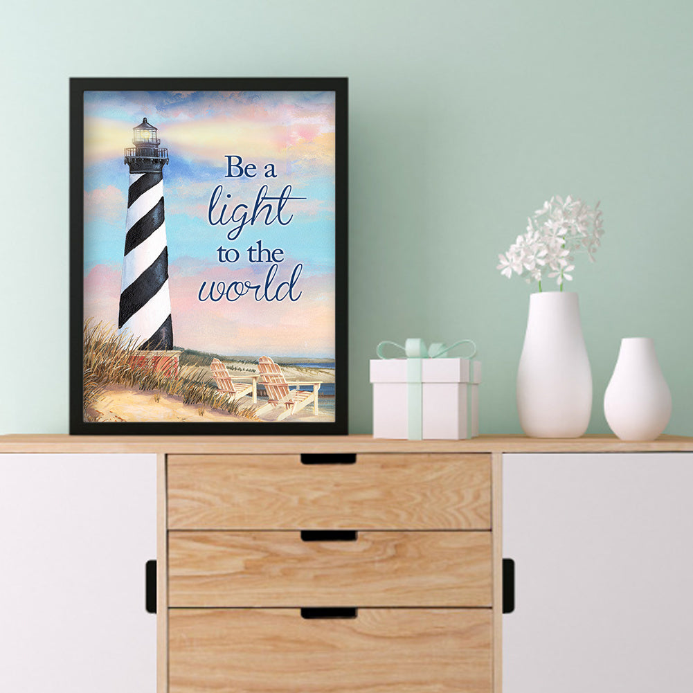 Lighthouse - Full Round Drill Diamond Painting 30*40CM