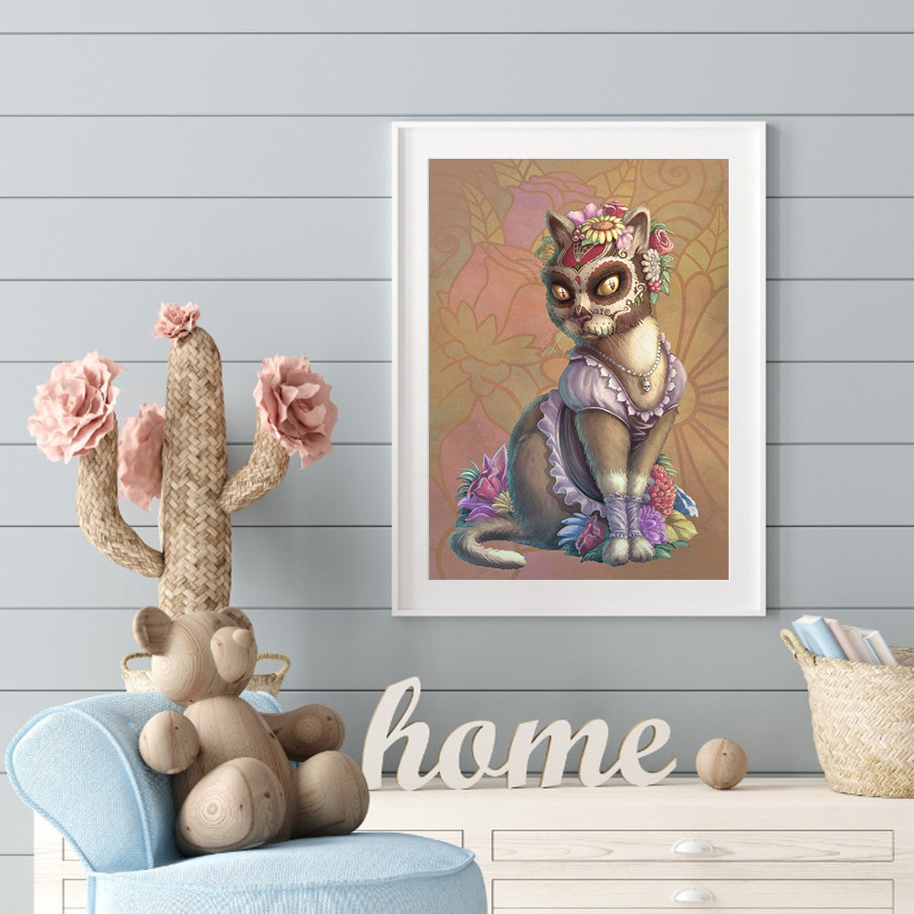 Royal Cat - Full Round Drill Diamond Painting 30*40CM