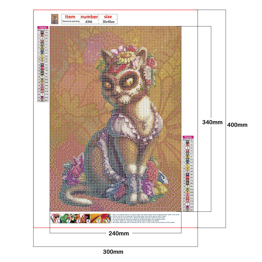 Royal Cat - Full Round Drill Diamond Painting 30*40CM