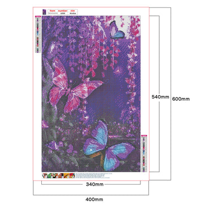 Butterfly - Full Round Drill Diamond Painting 40*60CM