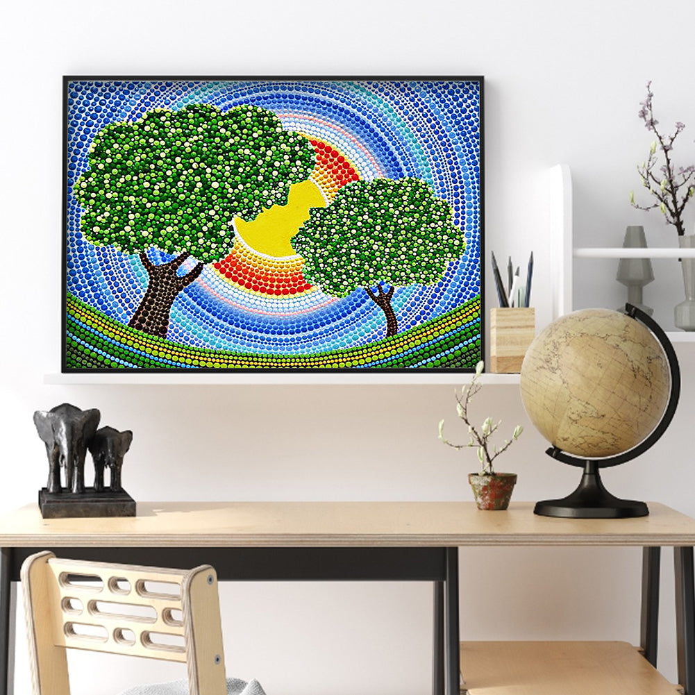 Tree - Special Shaped Drill Diamond Paiting 40*30CM