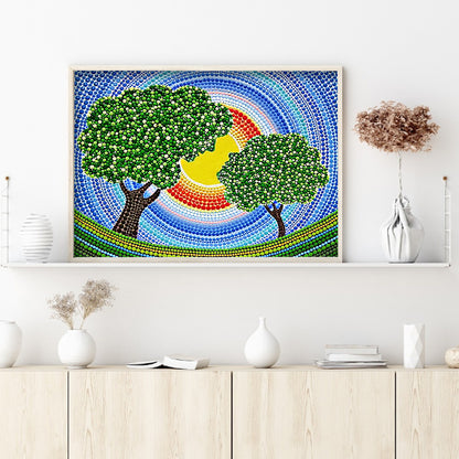 Tree - Special Shaped Drill Diamond Paiting 40*30CM