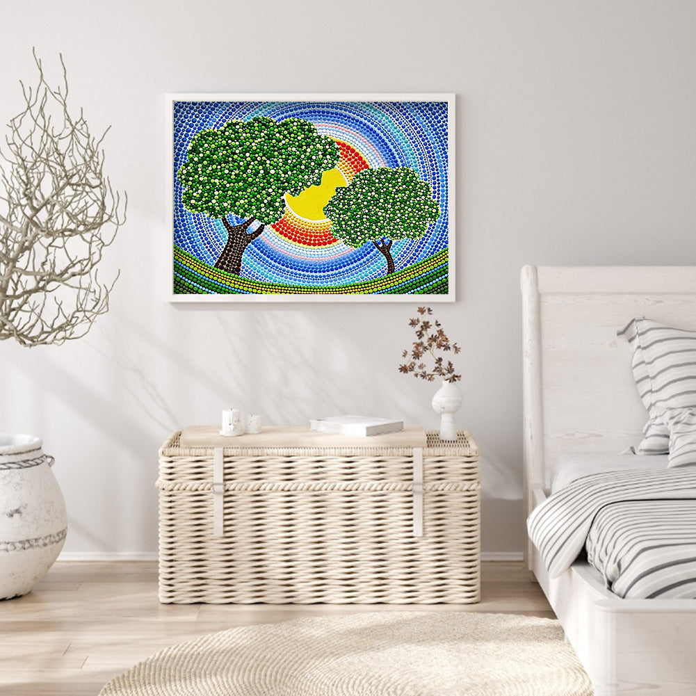 Tree - Special Shaped Drill Diamond Paiting 40*30CM