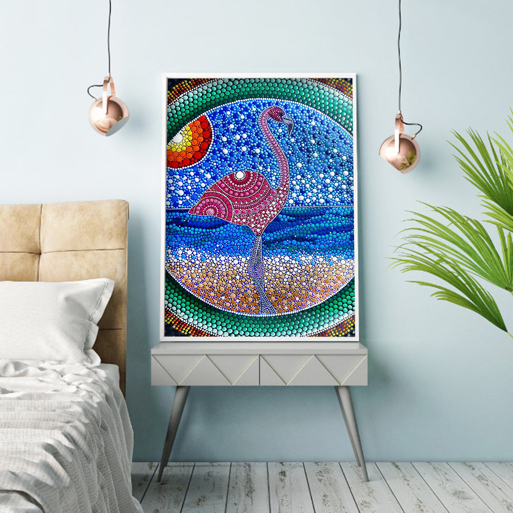 Flamingo - Special Shaped Drill Diamond Paiting 30*40CM