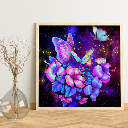 Butterfly - Special Shaped Drill Diamond Paiting 30*30CM