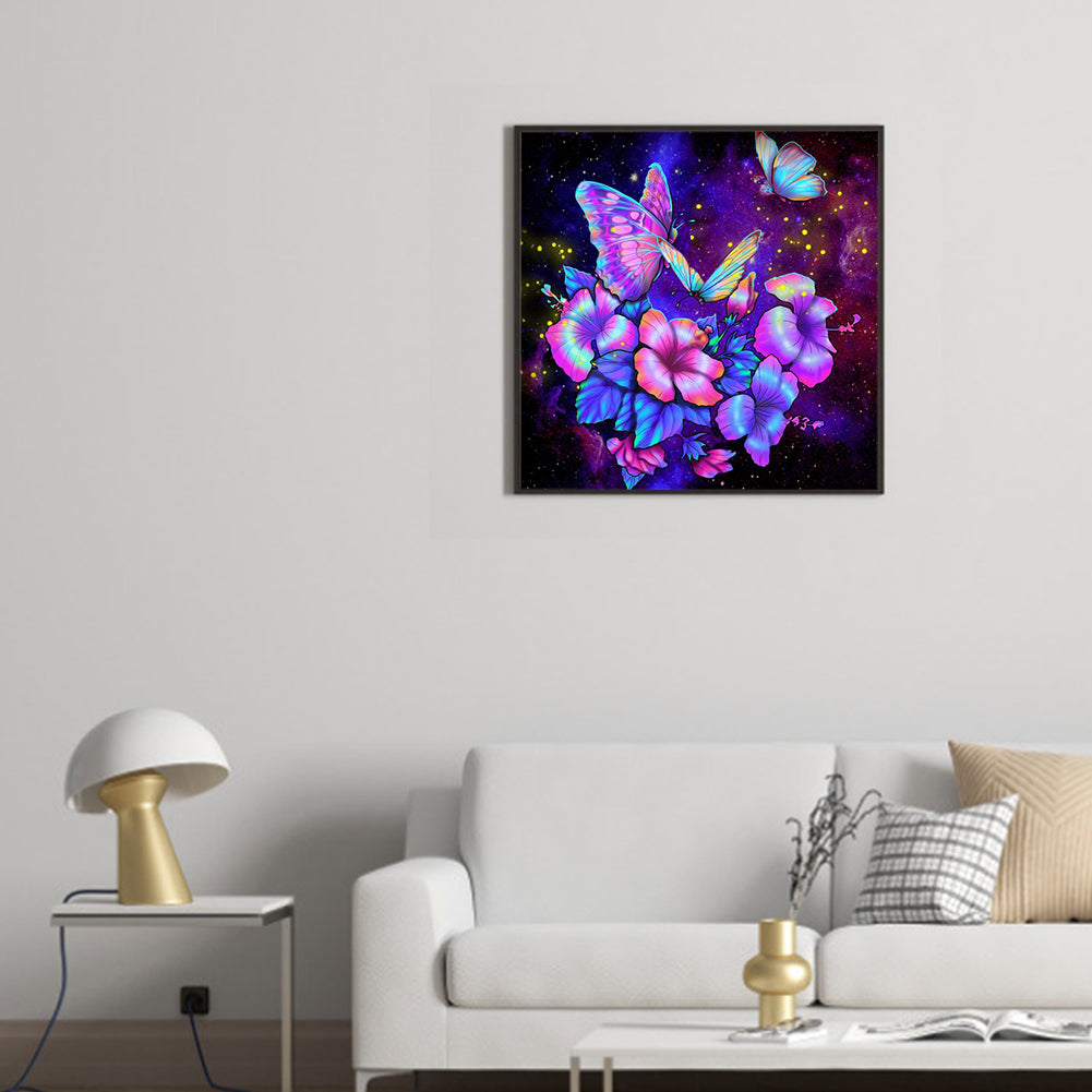 Butterfly - Special Shaped Drill Diamond Paiting 30*30CM