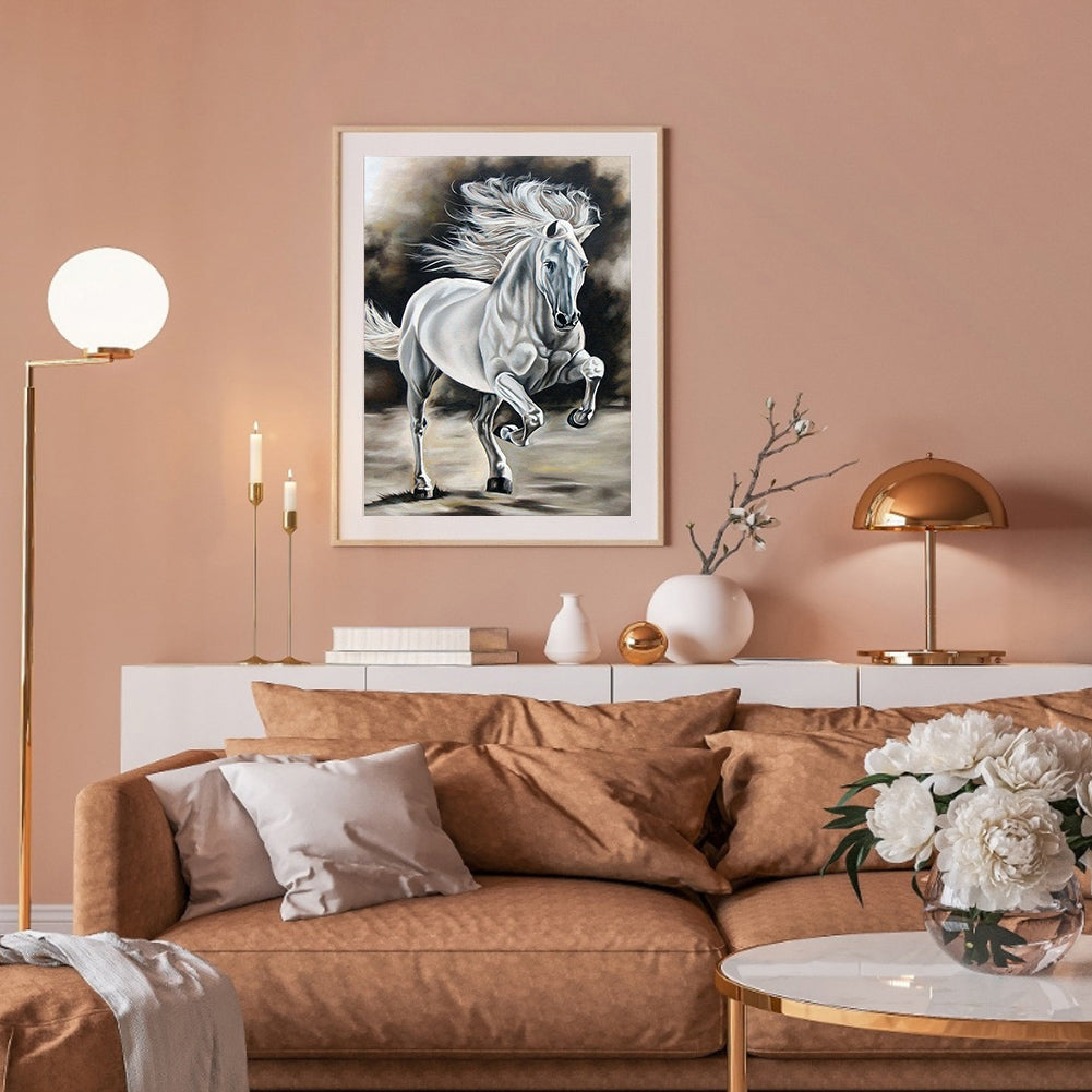 Running Horse - Full Round Drill Diamond Painting 30*40CM
