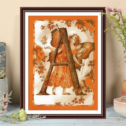 Letter Girl - Full Round Drill Diamond Painting 35*45CM