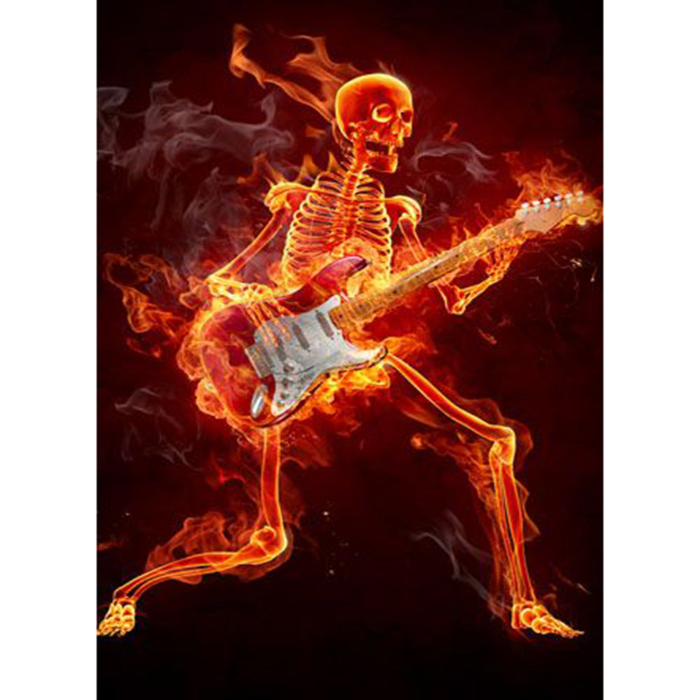 Guitar Man - Full Round Drill Diamond Painting 30*40CM