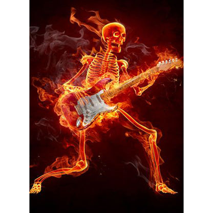 Guitar Man - Full Round Drill Diamond Painting 30*40CM