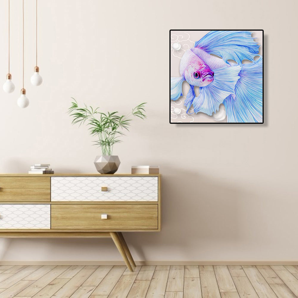 Guppy Fish - Full Round Drill Diamond Painting 30*30CM