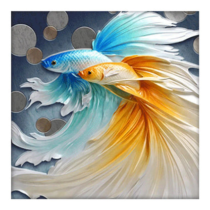 Guppy Fish - Full Round Drill Diamond Painting 30*30CM