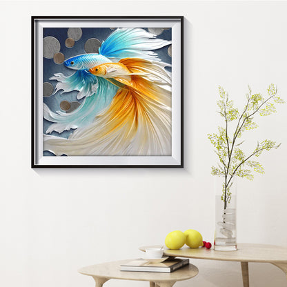 Guppy Fish - Full Round Drill Diamond Painting 30*30CM