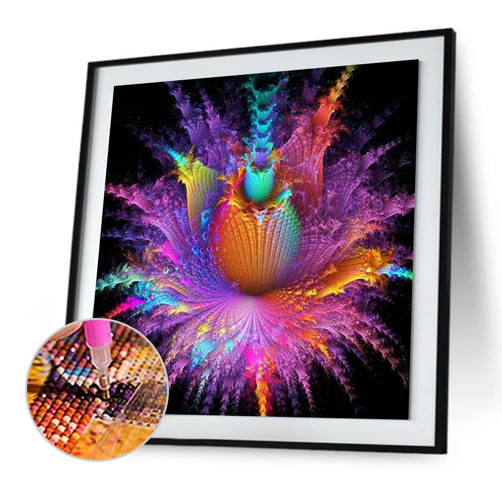 Dazzling Datura - Full Round Drill Diamond Painting 30*30CM