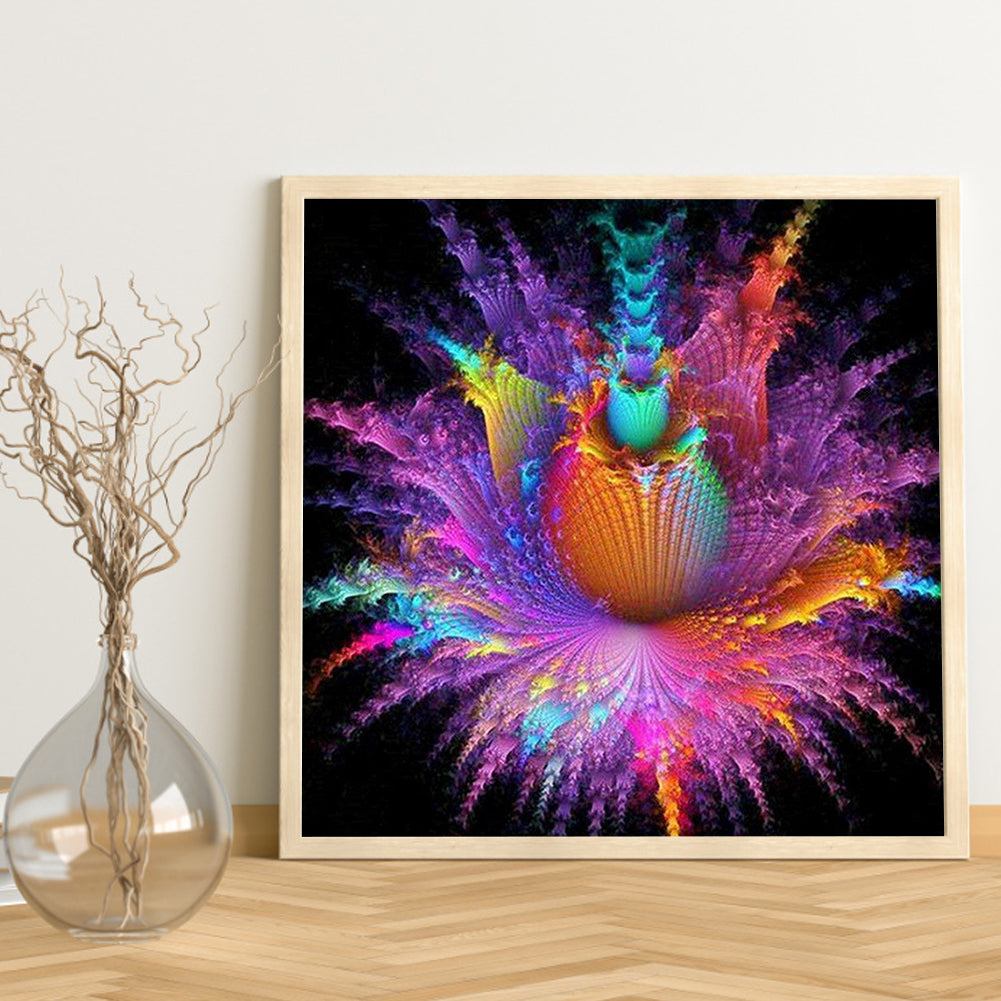 Dazzling Datura - Full Round Drill Diamond Painting 30*30CM