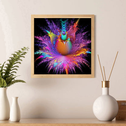 Dazzling Datura - Full Round Drill Diamond Painting 30*30CM