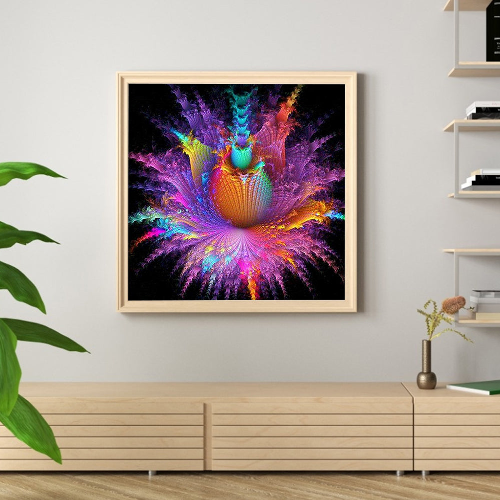 Dazzling Datura - Full Round Drill Diamond Painting 30*30CM