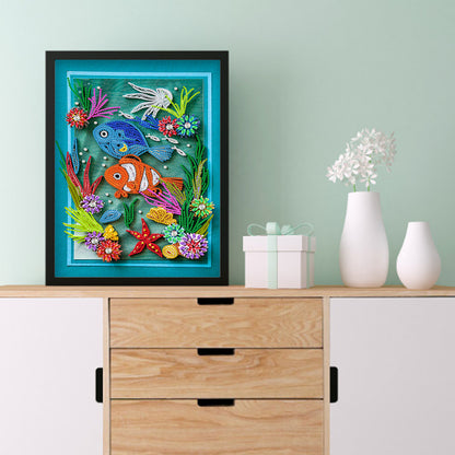 Paper Quilling - Special Shaped Drill Diamond Painting 30*40cm
