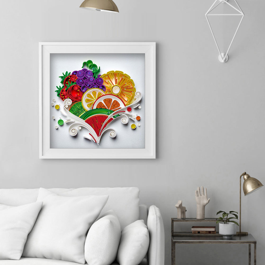 Paper Quilling - Special Shaped Drill Diamond Painting 30*30cm