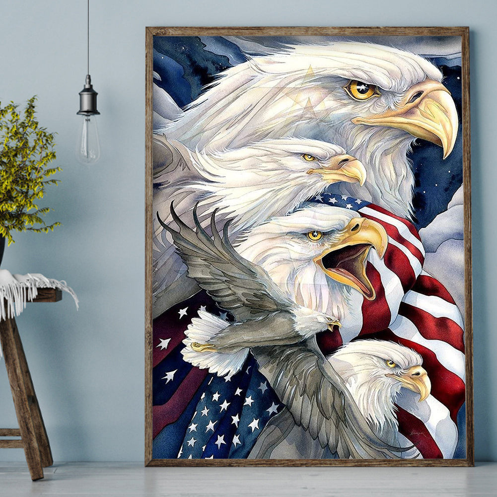 USA Eagle - Full Round Drill Diamond Painting 30*40CM