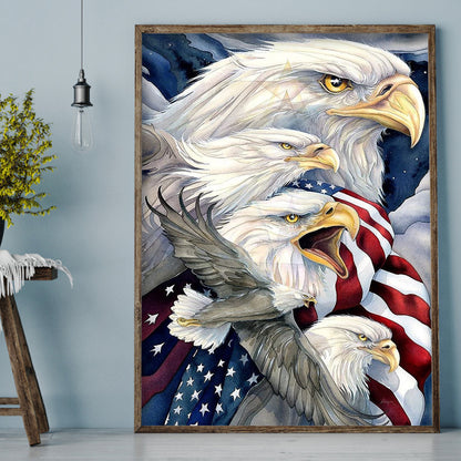 USA Eagle - Full Round Drill Diamond Painting 30*40CM