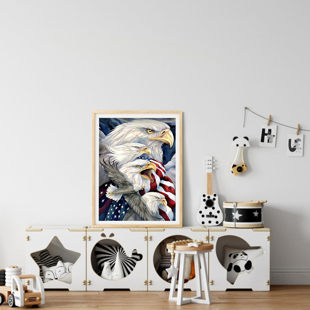 USA Eagle - Full Round Drill Diamond Painting 30*40CM