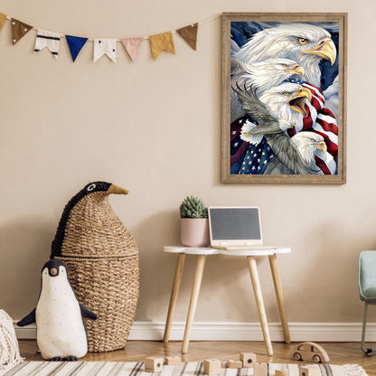 USA Eagle - Full Round Drill Diamond Painting 30*40CM