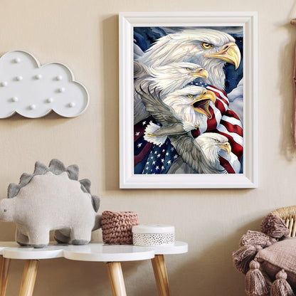 USA Eagle - Full Round Drill Diamond Painting 30*40CM