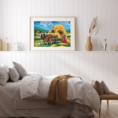 Village Car - Full Round Drill Diamond Painting 40*30CM