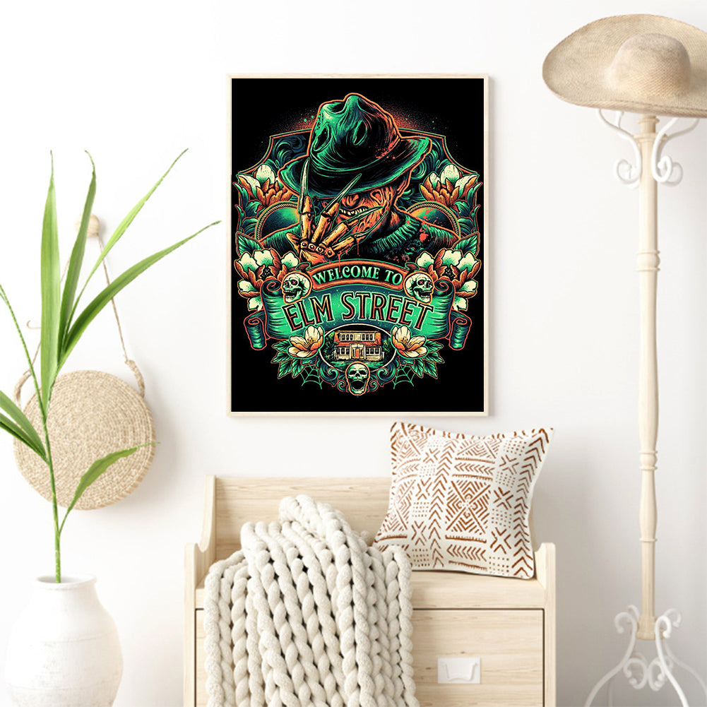 Horror Figure - Full Round Drill Diamond Painting 30*40CM