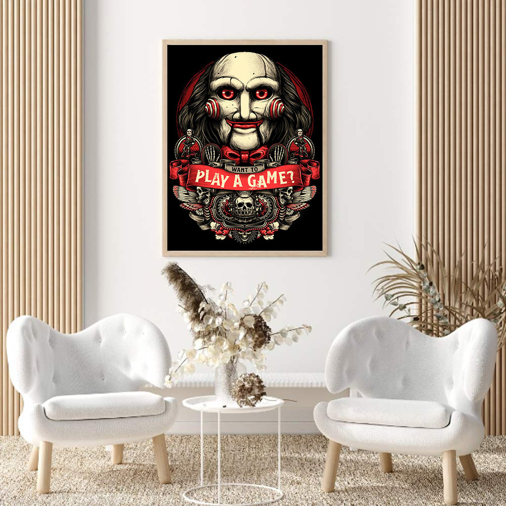Horror Figure - Full Round Drill Diamond Painting30*40CM