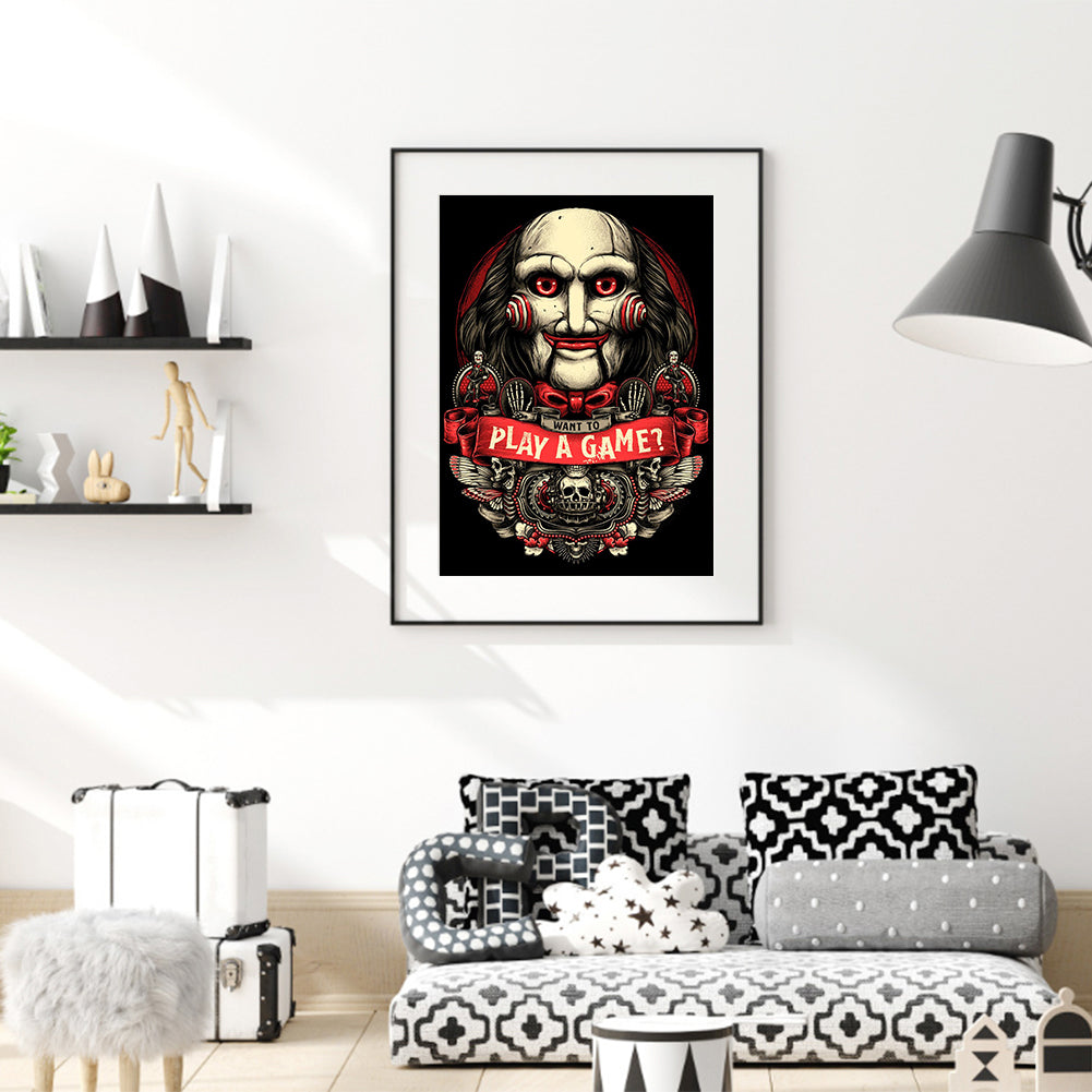 Horror Figure - Full Round Drill Diamond Painting30*40CM