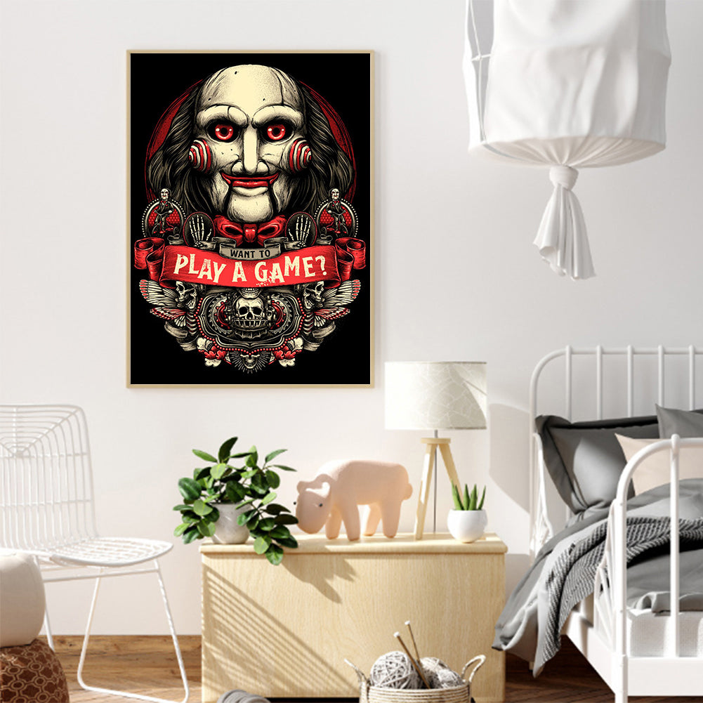 Horror Figure - Full Round Drill Diamond Painting30*40CM